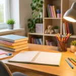 Mesa de estudio para las clases de refuerzo escolar y apoyo con los deberes en BrainKids Ciudad Real